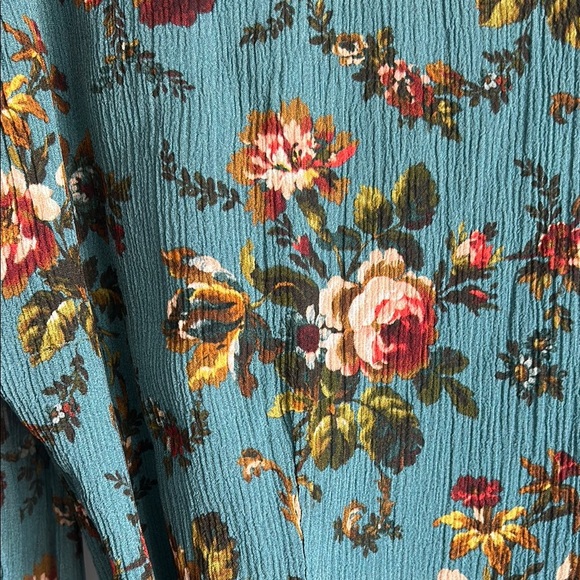 Paige Tamera Dress Fog Blue Multi Silk | Large - Picture 6 of 9